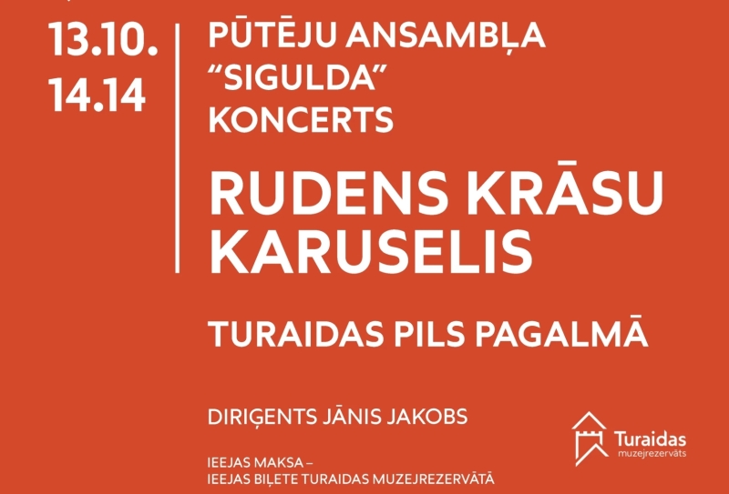 Koncerta “Rudens krāsu karuselis” pasākuma afiša