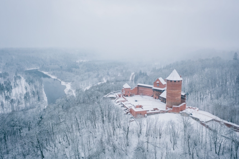 Castle in winter