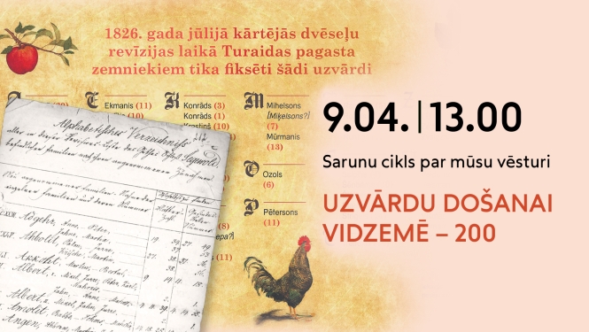 Uzvārdu došanai Vidzemē -200. Afiša