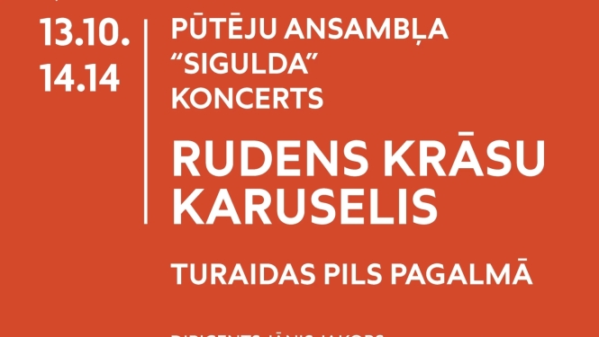 Koncerta “Rudens krāsu karuselis” pasākuma afiša