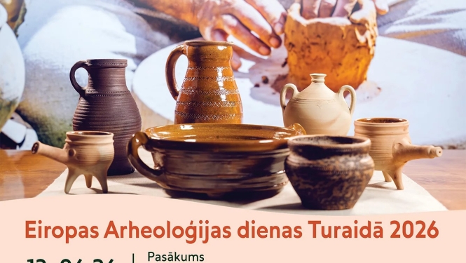 Pasākuma ''Aizraujošā arheoloģija bērniem'' afiša