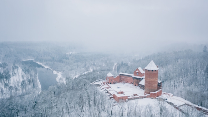 Castle in winter