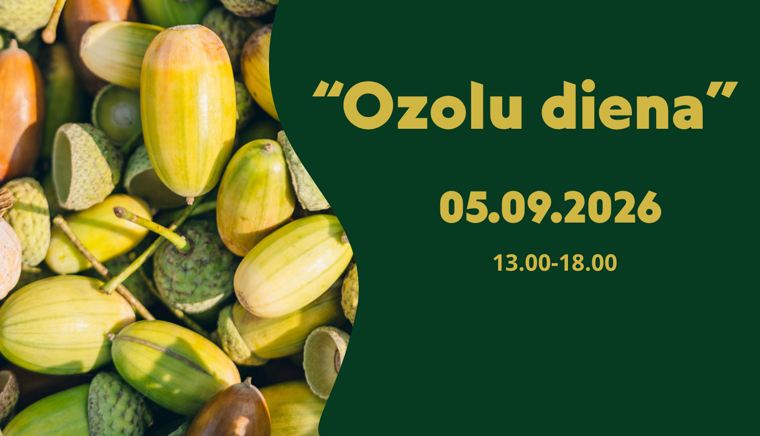 Pasākuma "Ozolu diena" reklāma
