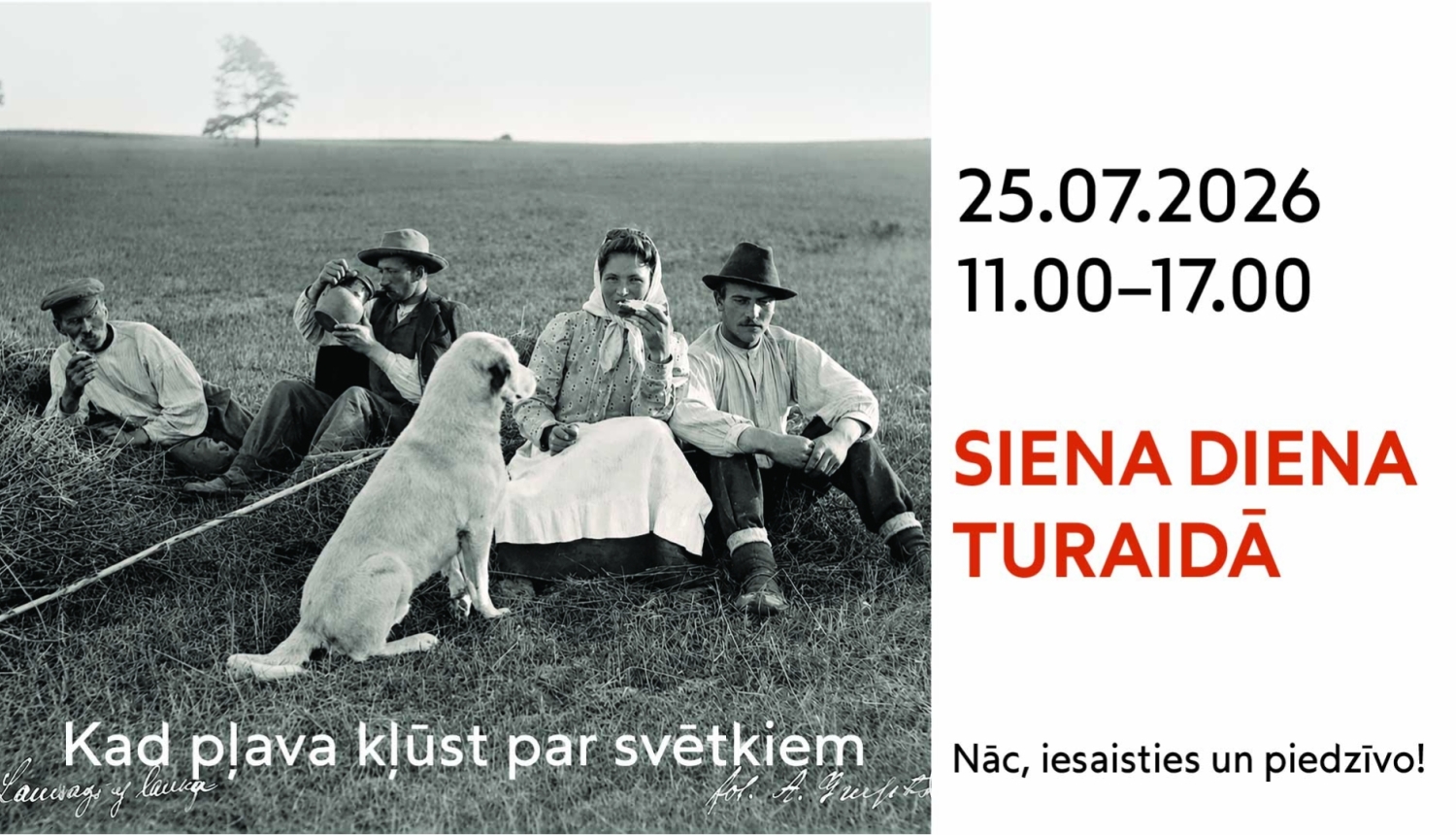 Launags pēc siena talkas. 20. gadsimta sākums. Fotogrāfs Artūrs Gruzīts. LNVM krājums