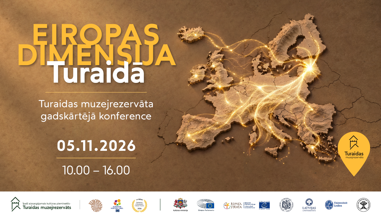 Turaidas muzejrezervāta konferences reklāma