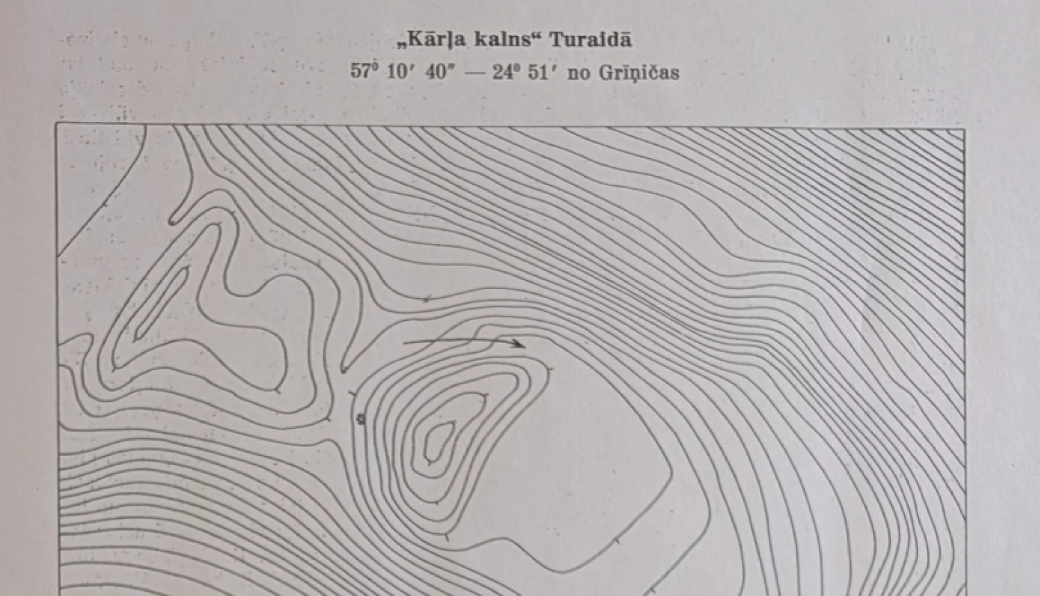 Kārļa kalns Turaidā. Plāns.