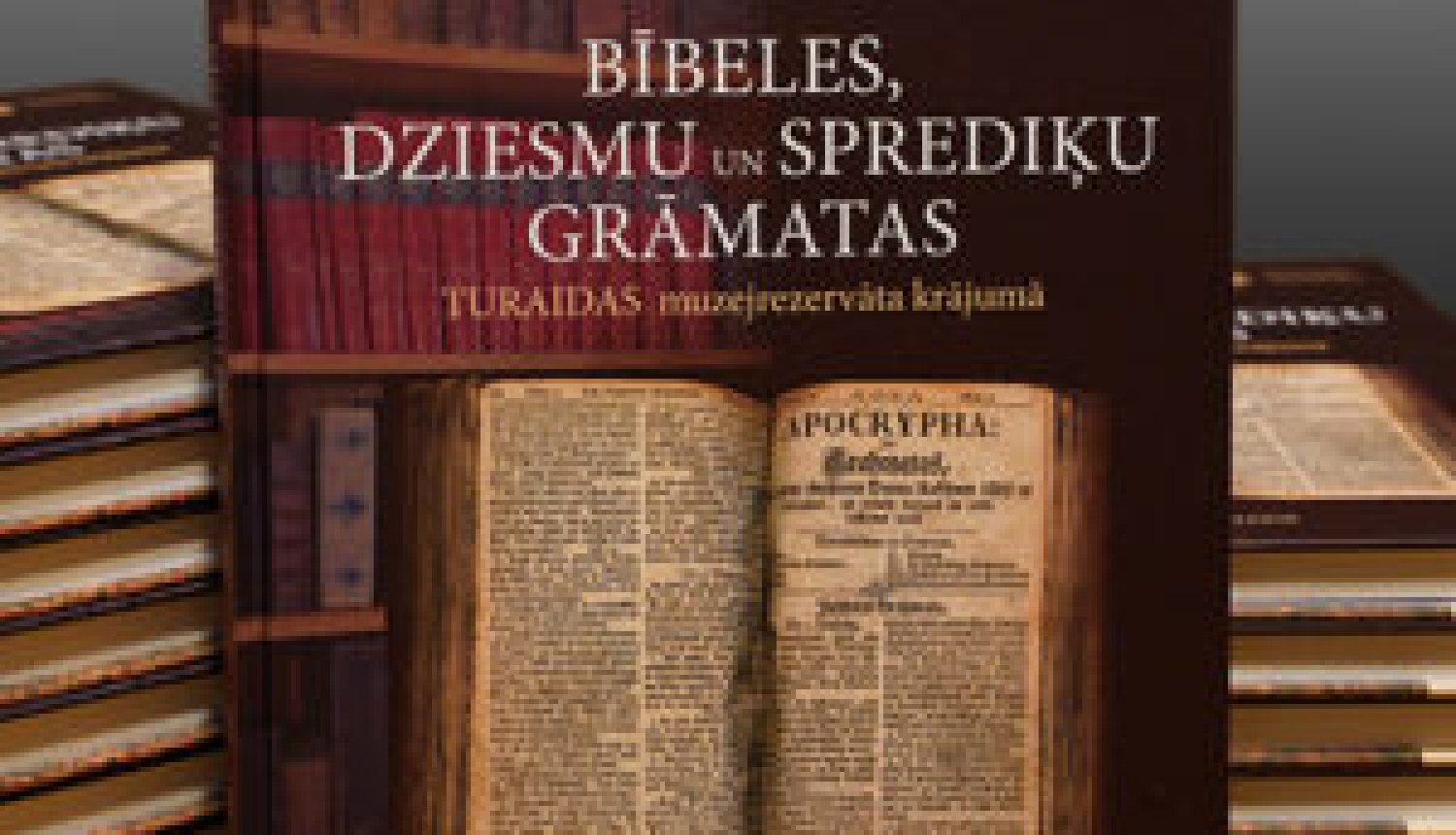 Katalogs “Bībeles, dziesmu un sprediķu grāmatas Turaidas muzejrezervātā”, kas veltīts reliģiska satura grāmatām Turaidas muzeja krājumā, sastāv no divām daļām.